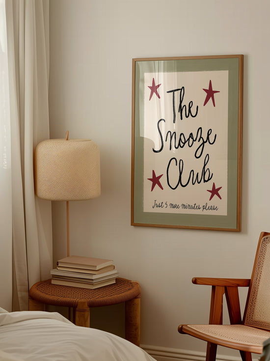 The Snooze Club Bedroom Print