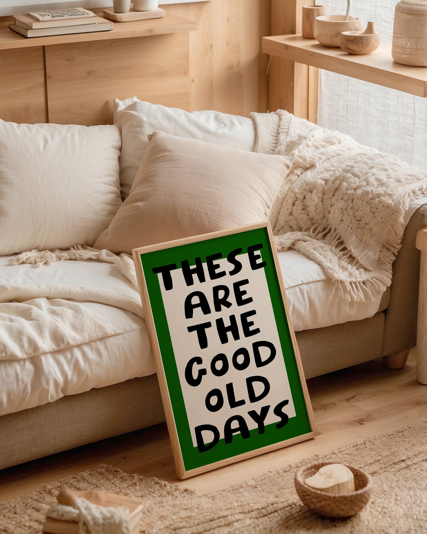 The Good Old Days Print, Green