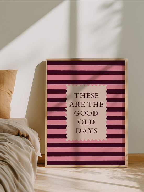 Retro Nostalgic Quote Print