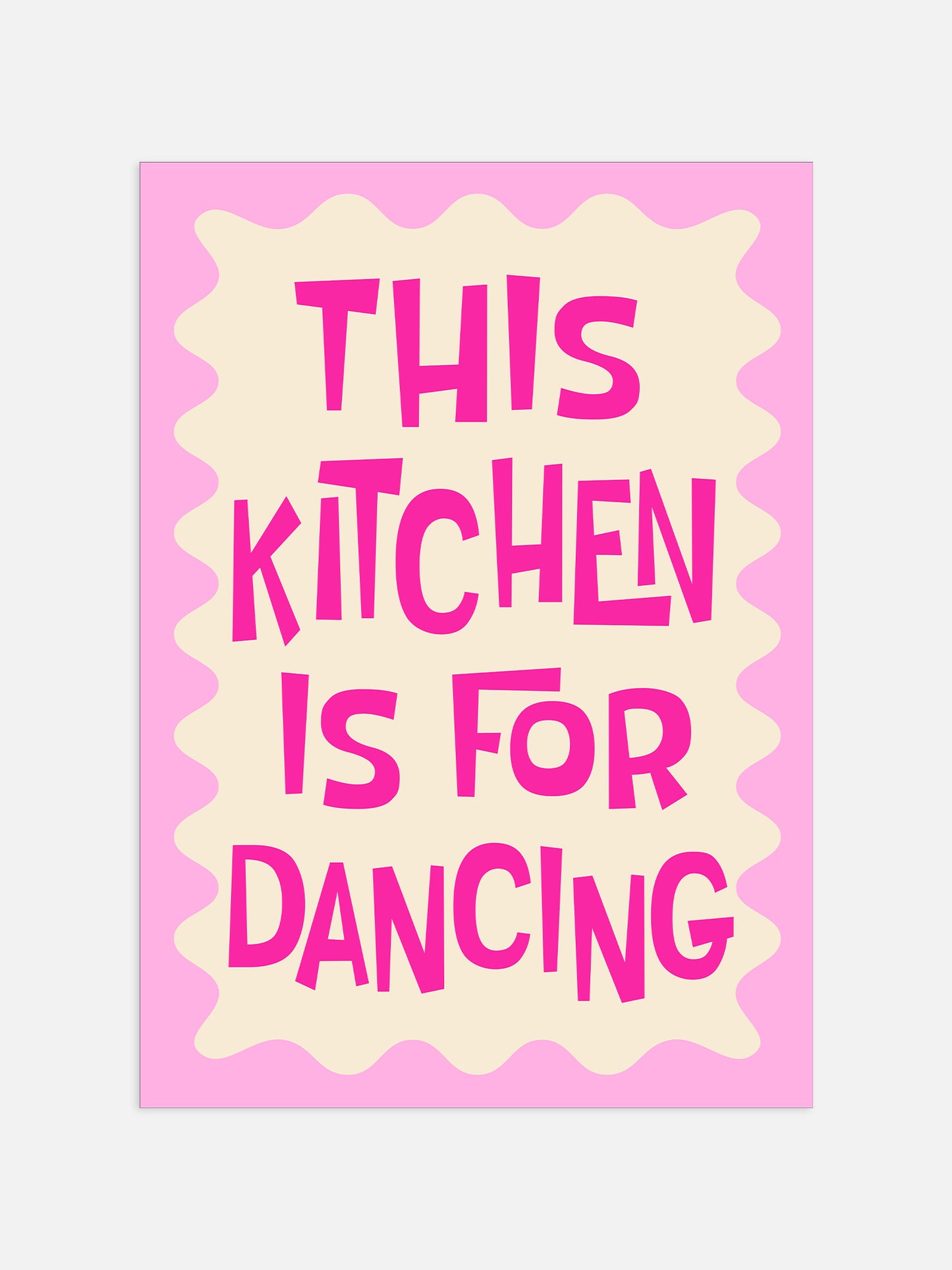 Retro Pink Kitchen Print | Digital Download