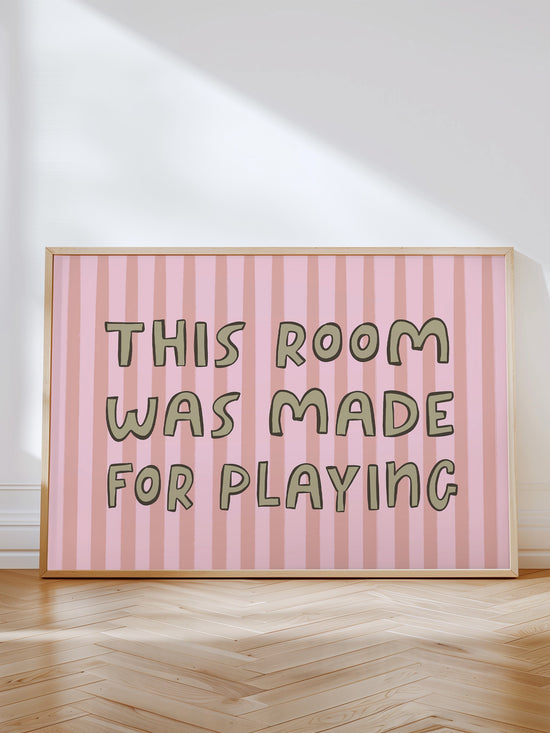 This Room Was Made For Playing, Pink | Download