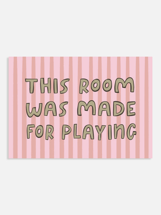 This Room Was Made For Playing, Pink | Download