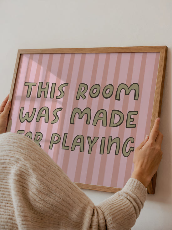 This Room Was Made For Playing, Pink | Download