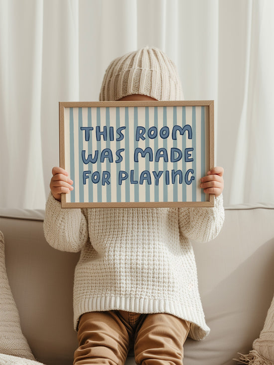 This Room Was Made For Playing, Blue | Download