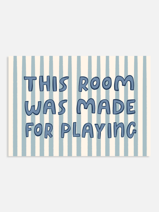 This Room Was Made For Playing | Blue