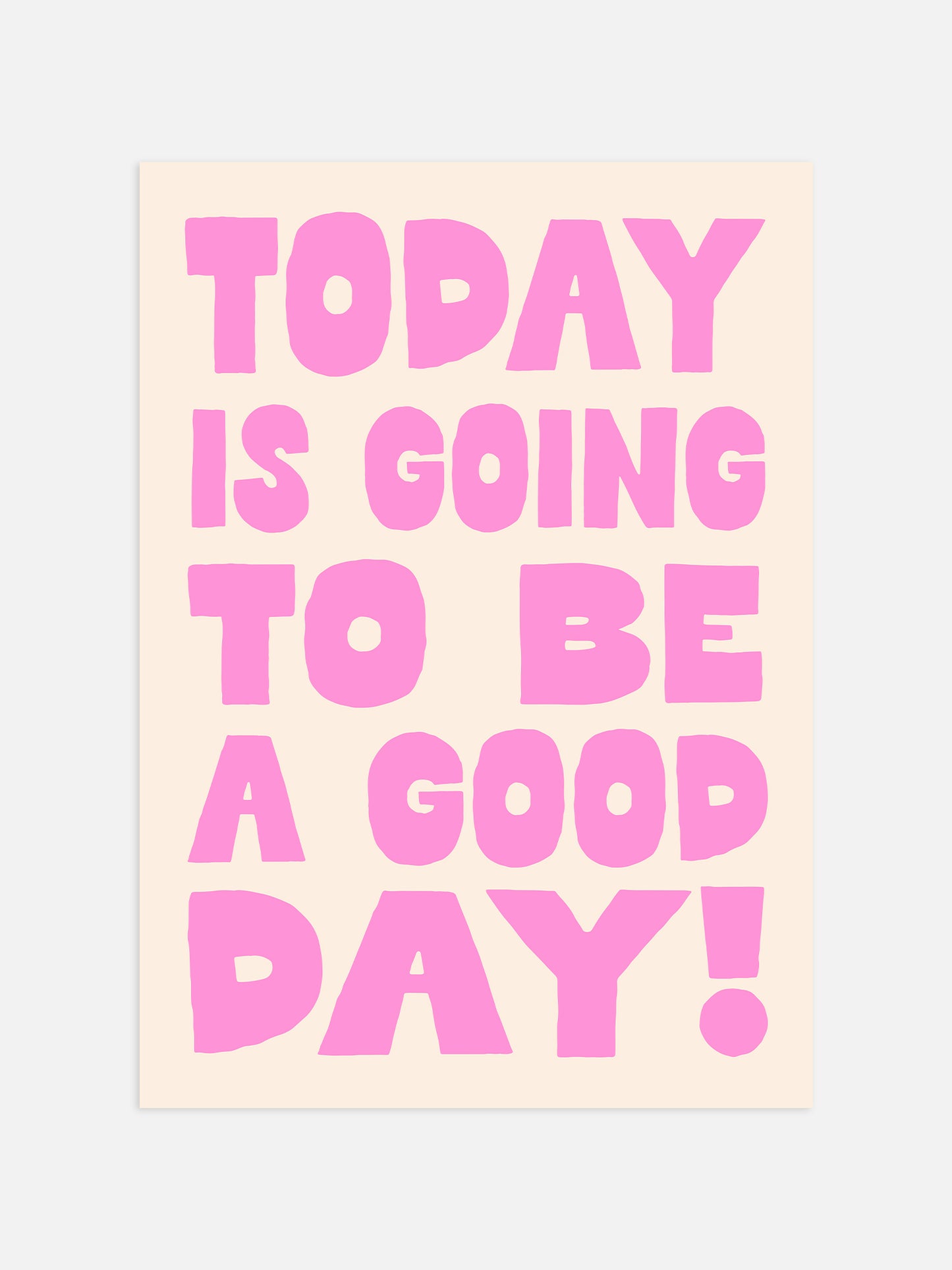 A Good Day Print, Pink | Download