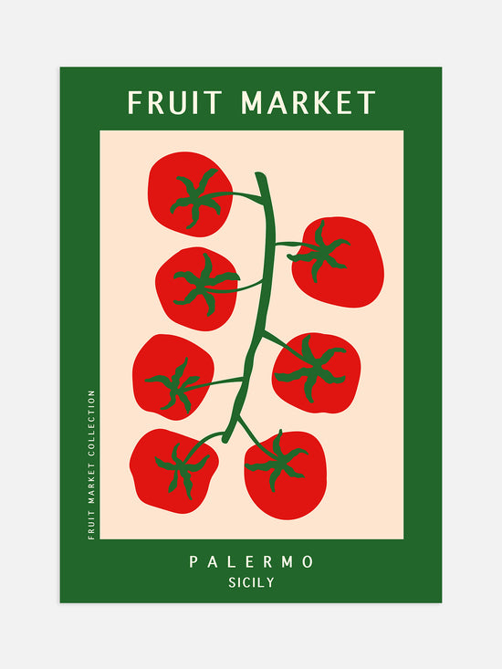 Tomatoes Fruit Market Poster