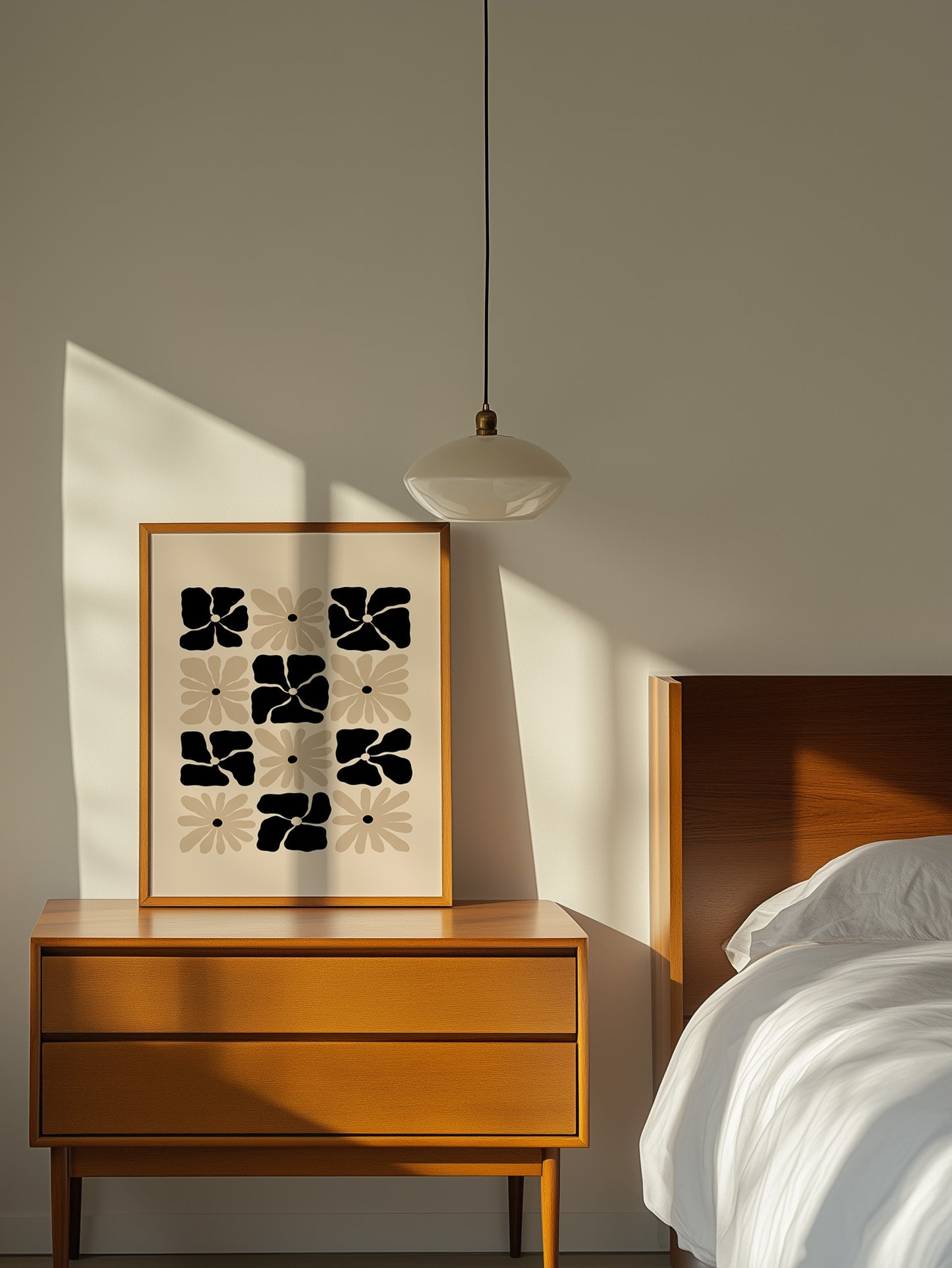 Set Of 2 Neutral Flower Prints | Digital Download