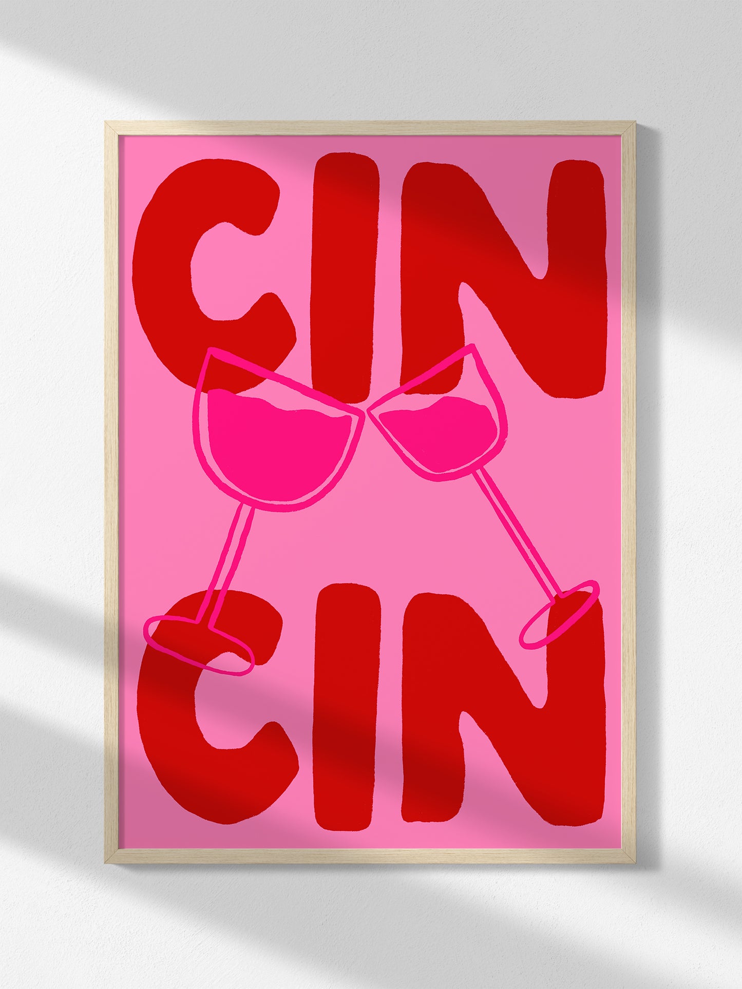 Pink Cin Cin Print