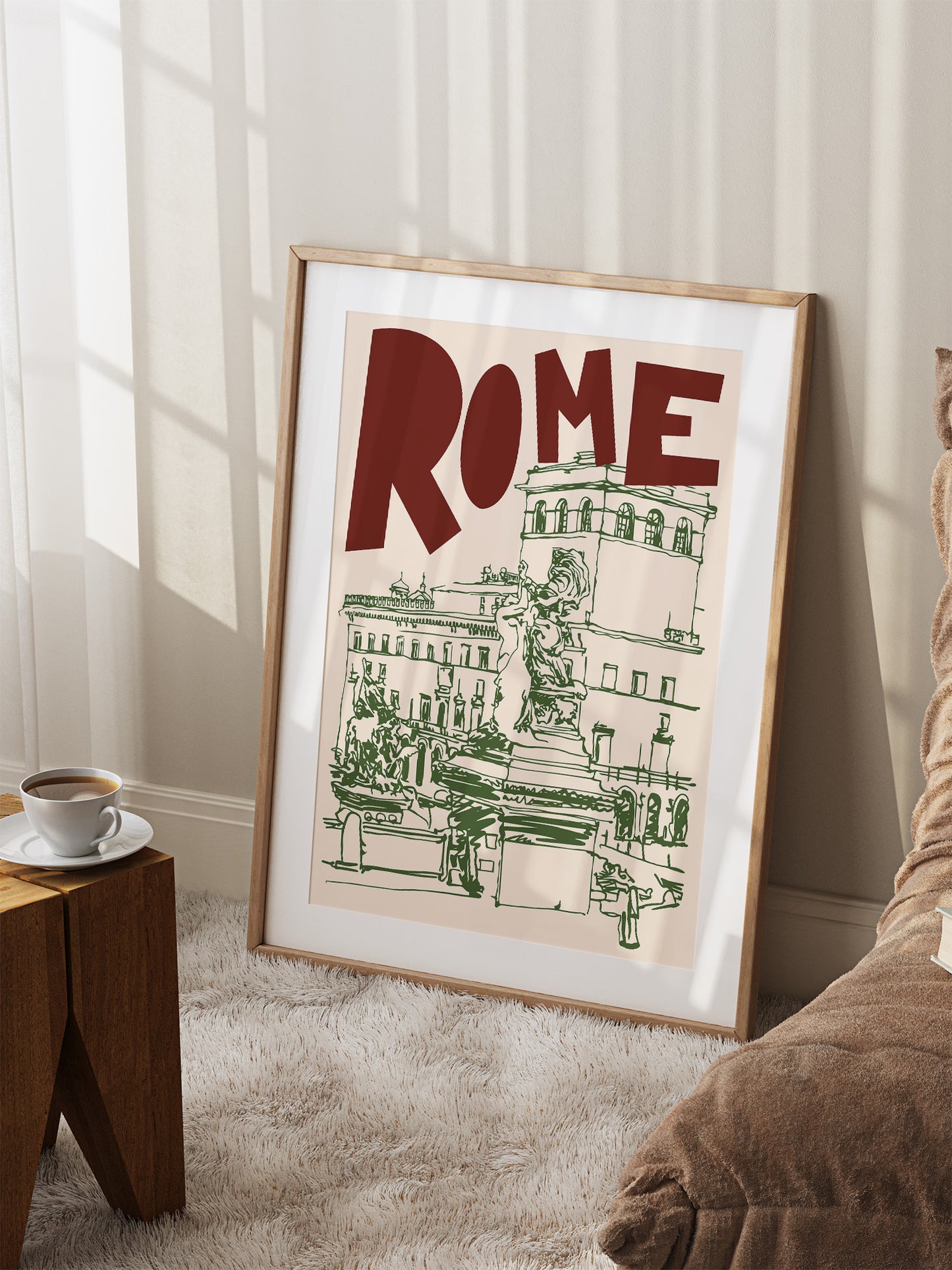 Retro Rome Travel Print