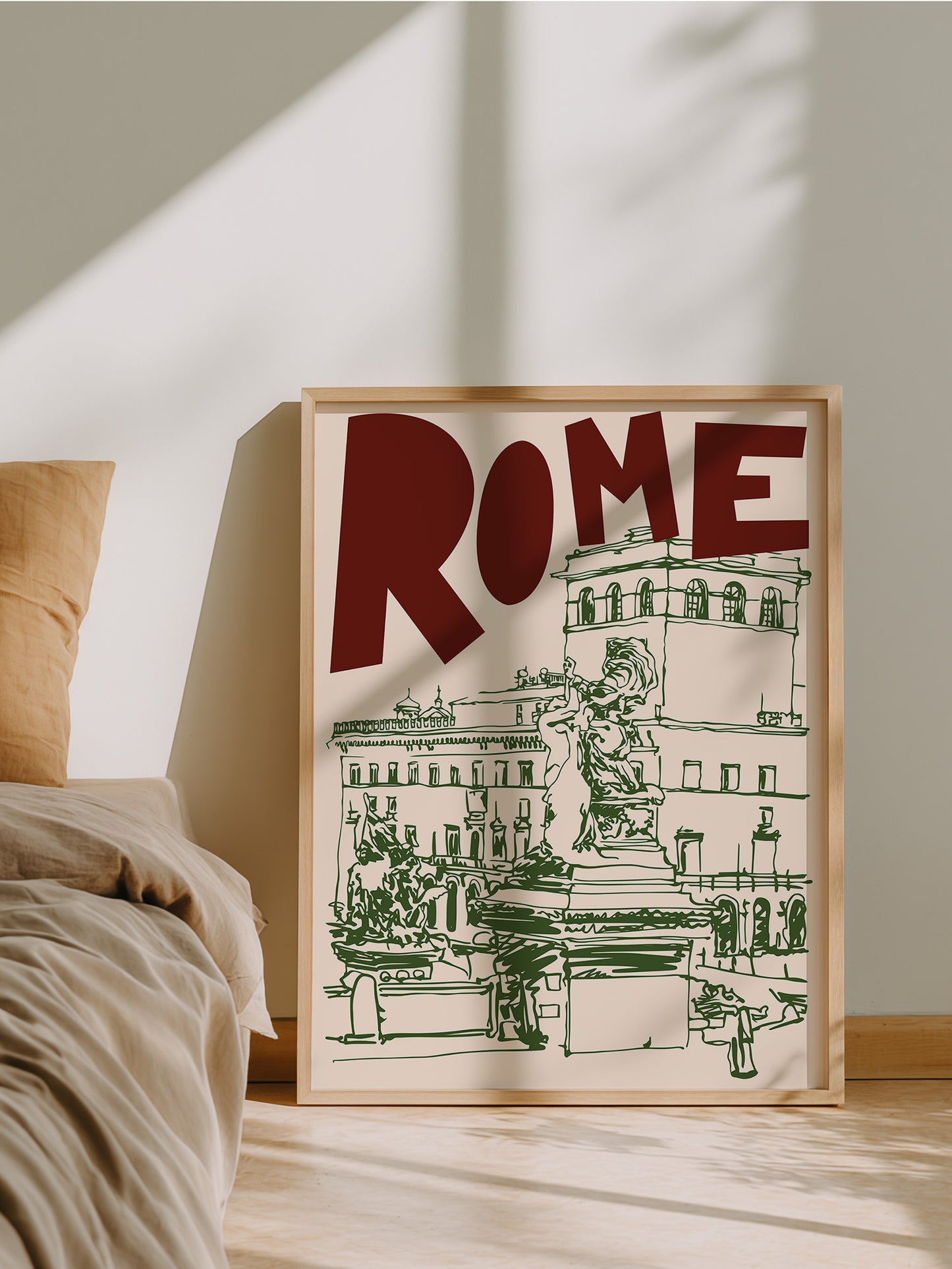 Retro Rome Travel Print