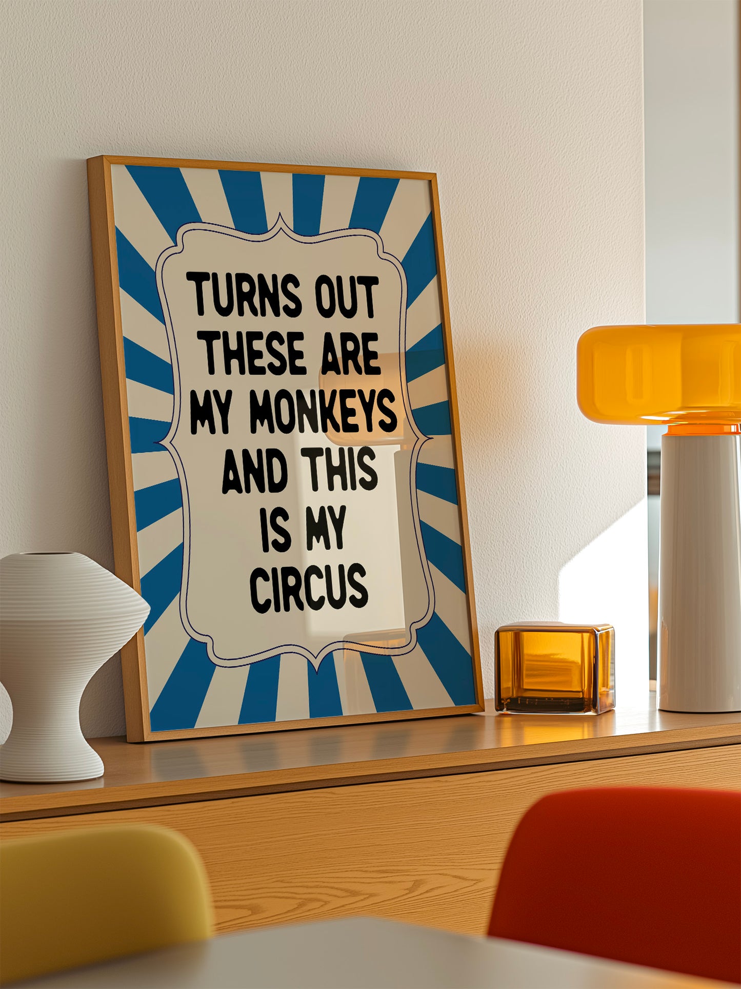 This Is My Circus Print - Blue