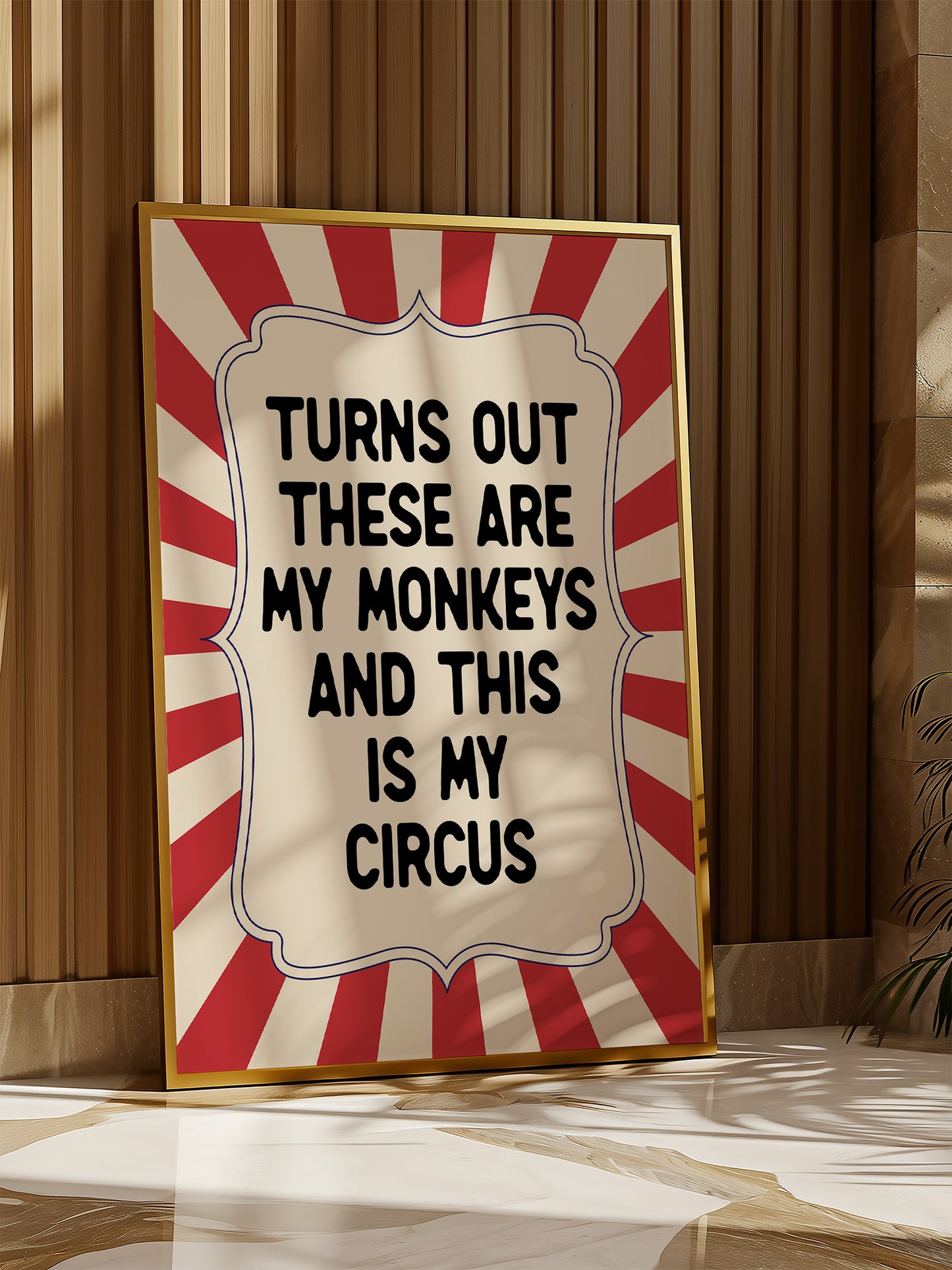 This Is My Circus Print - Red