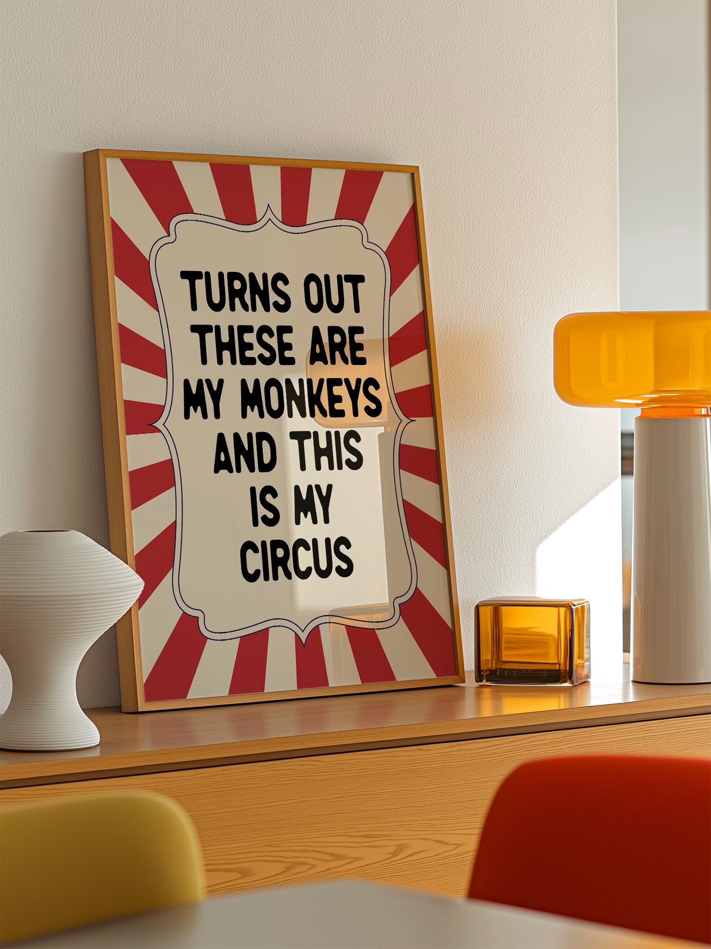 This Is My Circus Print - Red