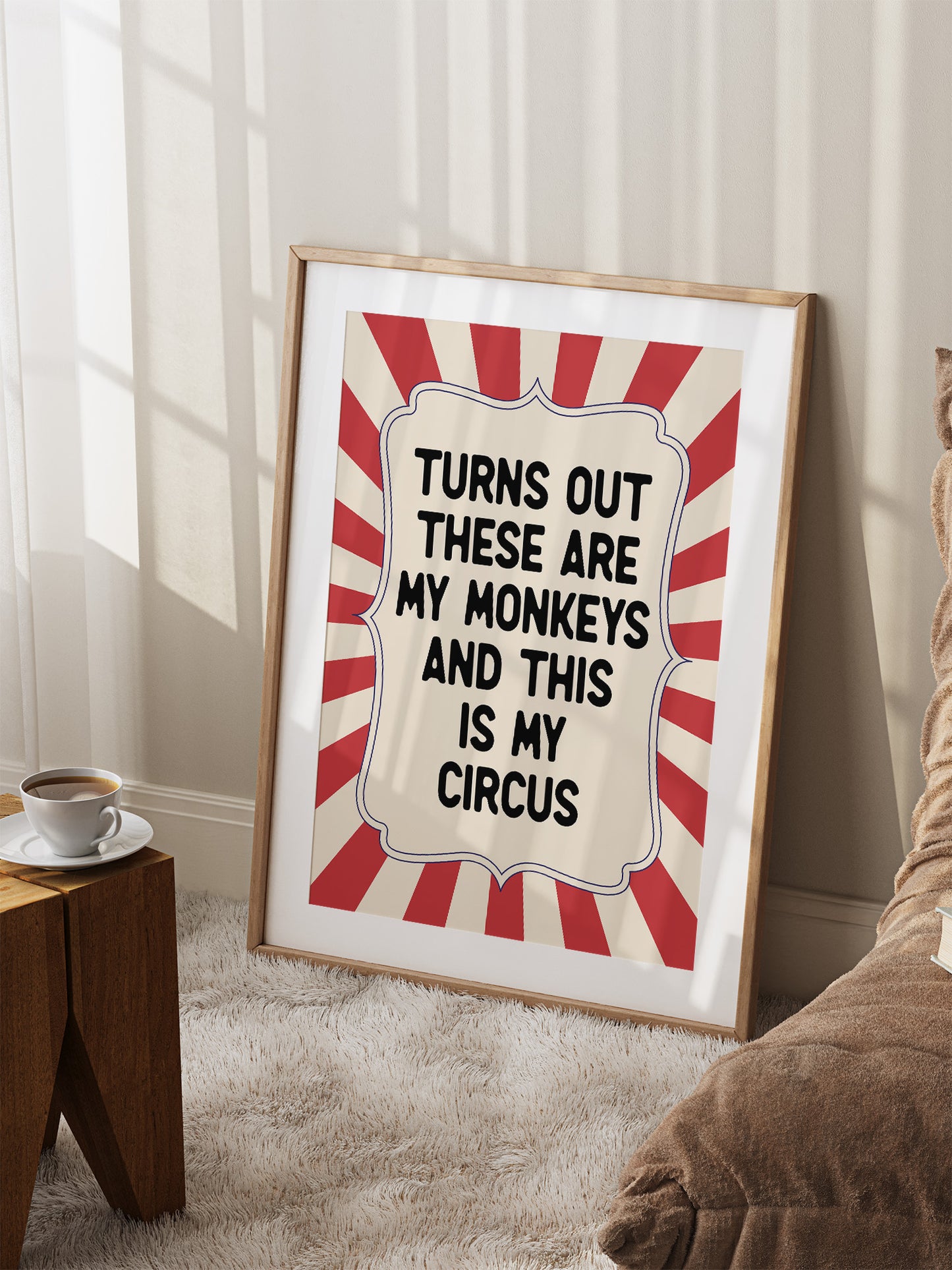 This Is My Circus Print - Red