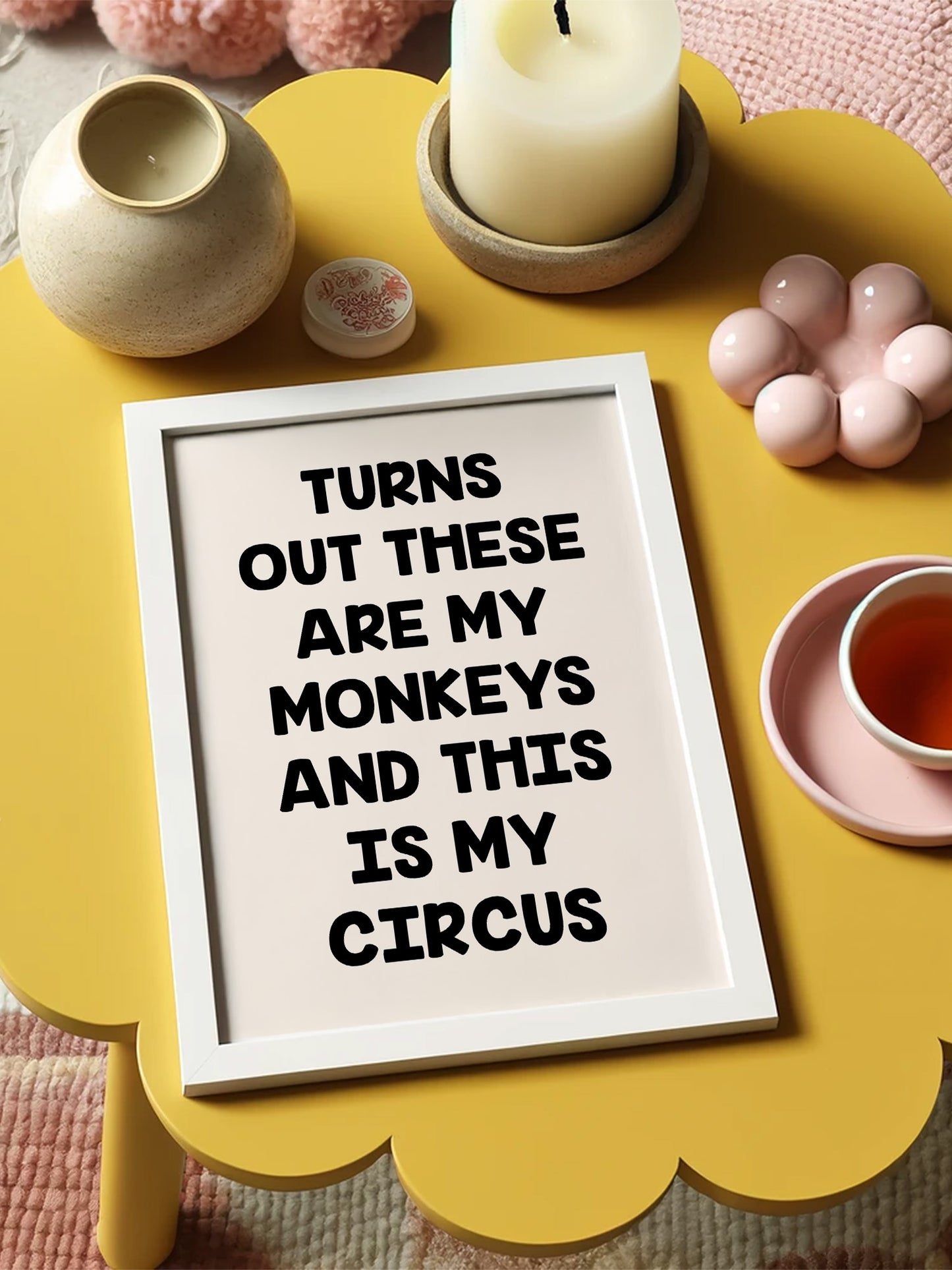 This Is My Circus Print - Black
