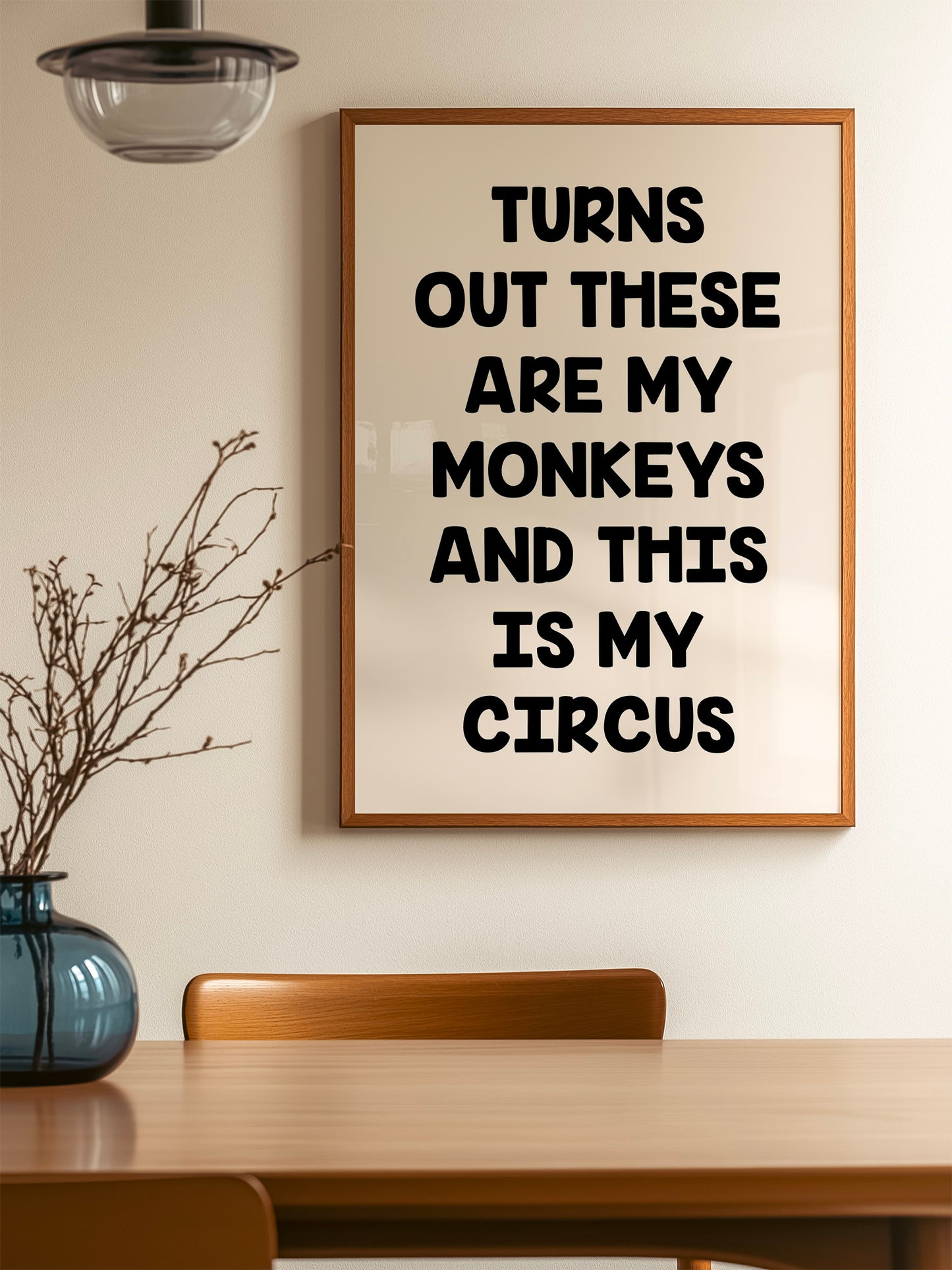 This Is My Circus Print - Black
