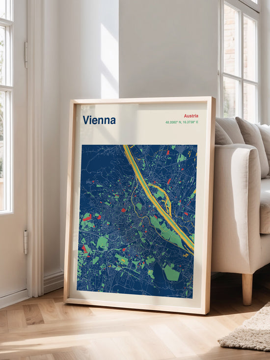 Vienna City Map Print