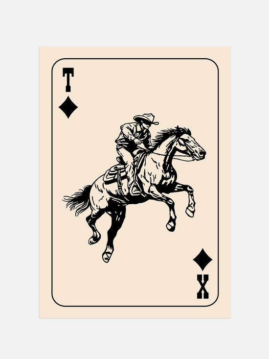 Cowboy Playing Card Print | Digital Download