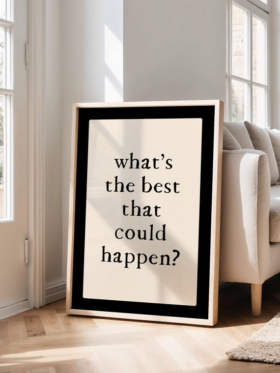 Trendy Positive Quote Wall Art Print