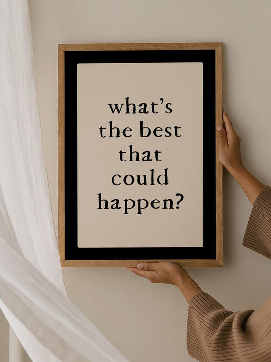 Trendy Positive Quote Wall Art Print