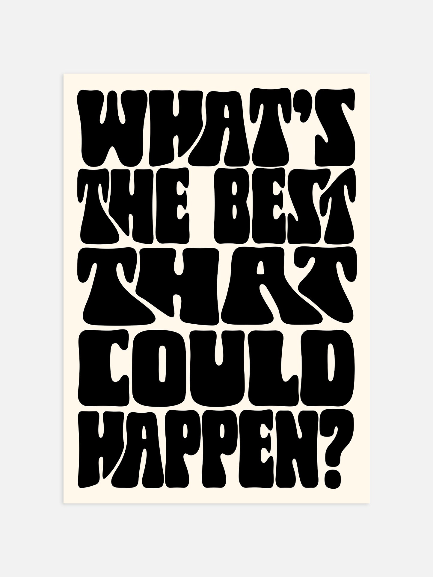 Motivational Typography Print