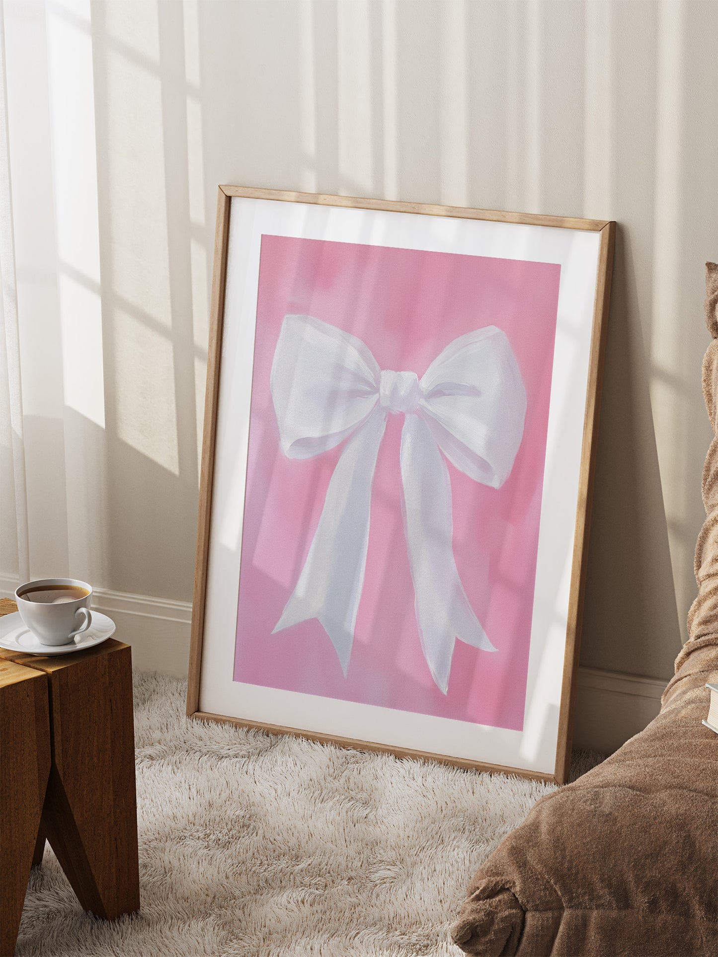 White Bow Painting | Digital Download