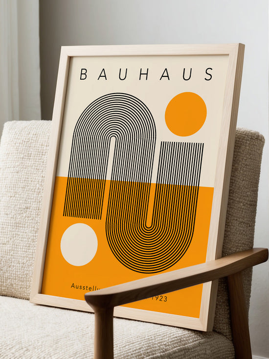 Yellow And Black Bauhaus Poster