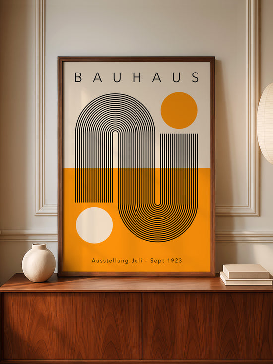 Yellow And Black Bauhaus Poster