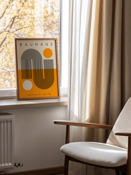 Yellow And Black Bauhaus Poster