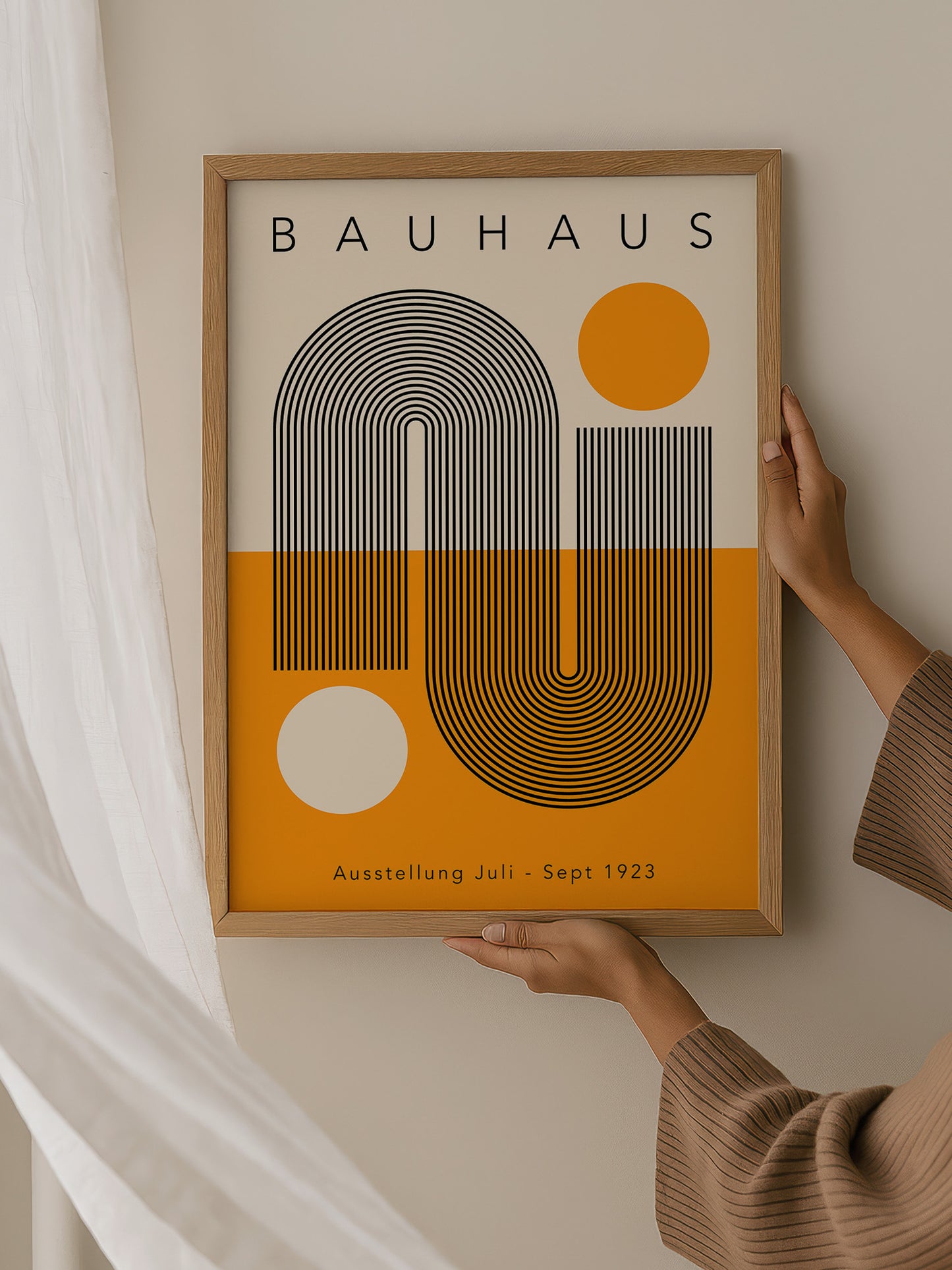 Yellow And Black Bauhaus Poster