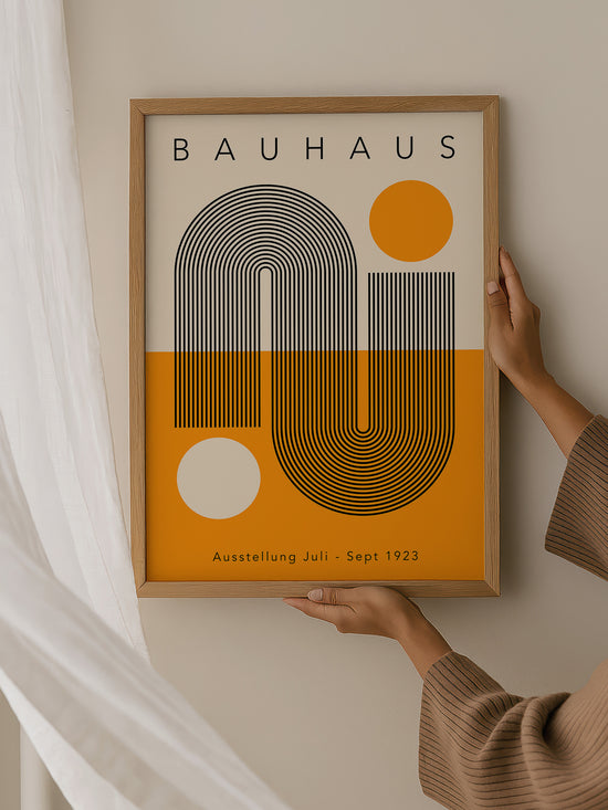 Yellow And Black Bauhaus Poster