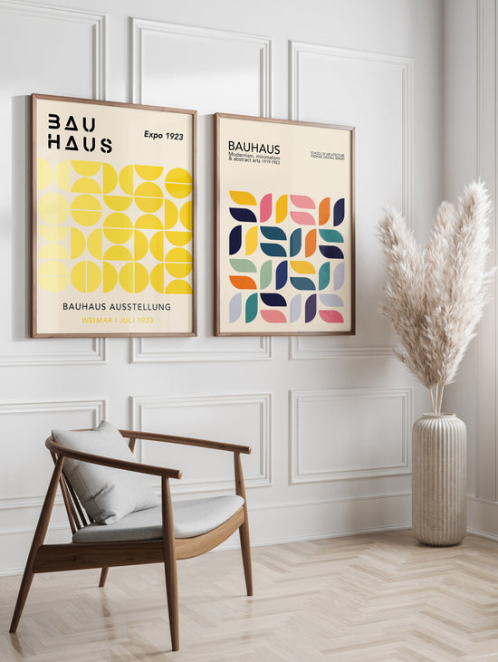Multicolour Bauhaus Poster Set