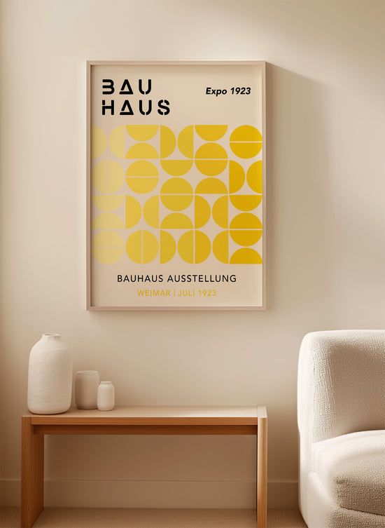 Yellow Gradient Bauhaus Print | Digital Download