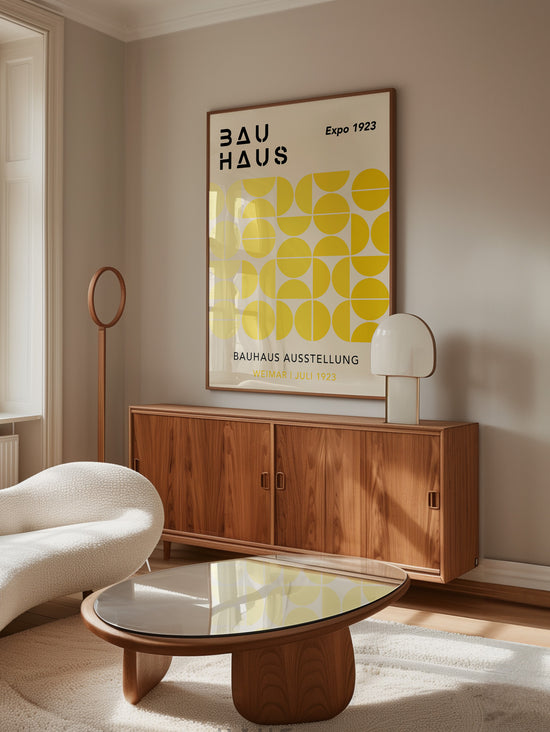 Yellow Gradient Bauhaus Print | Digital Download