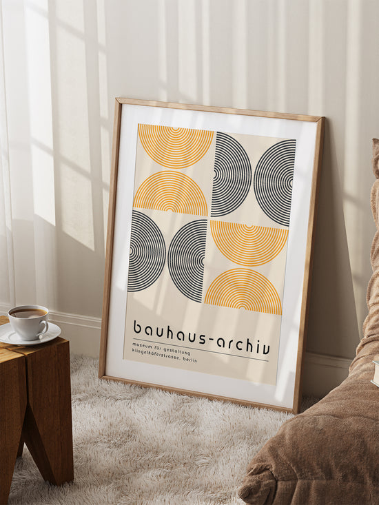 Yellow Arches Bauhaus Poster