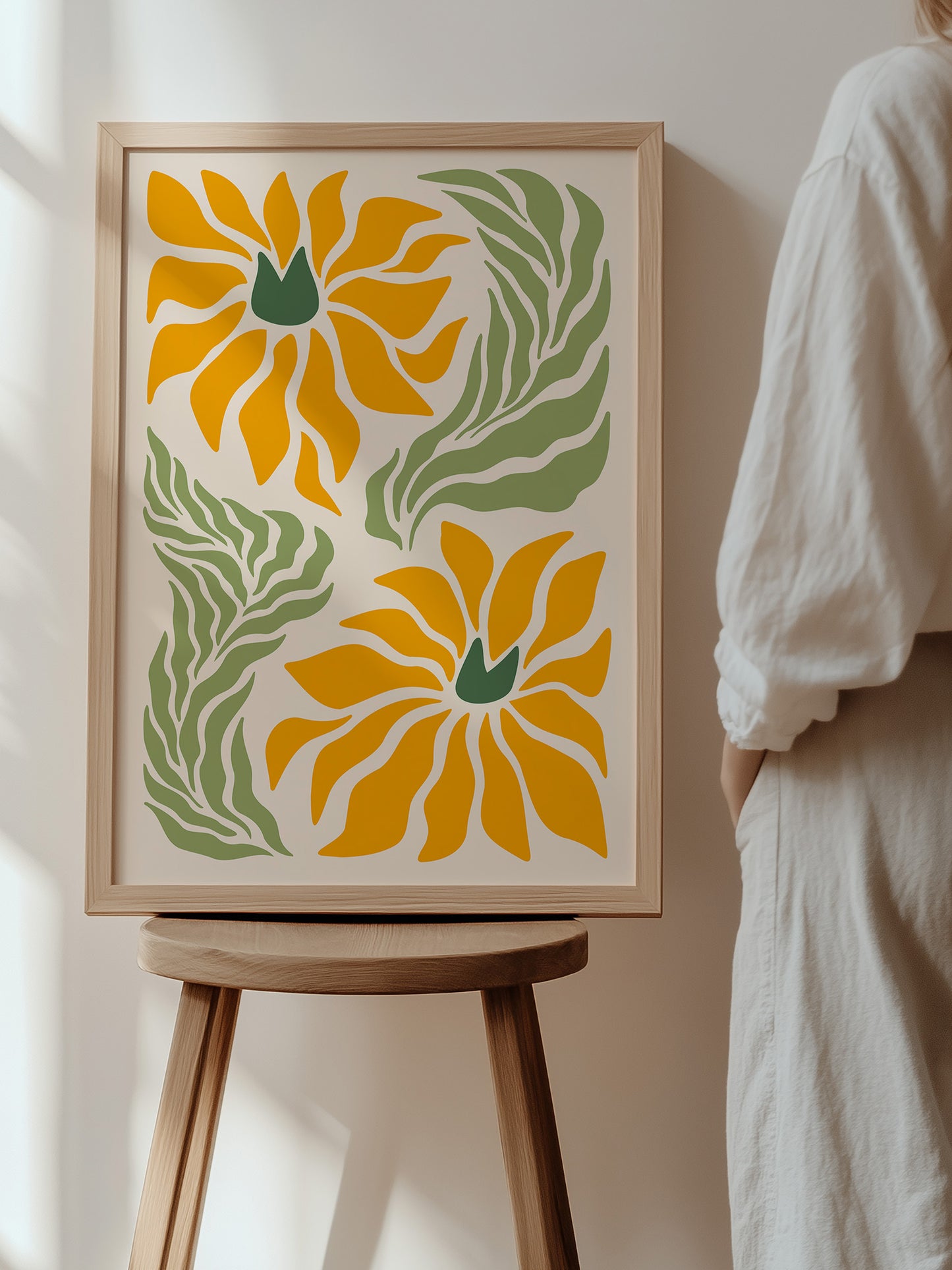 Abstract Sunflower Art Print