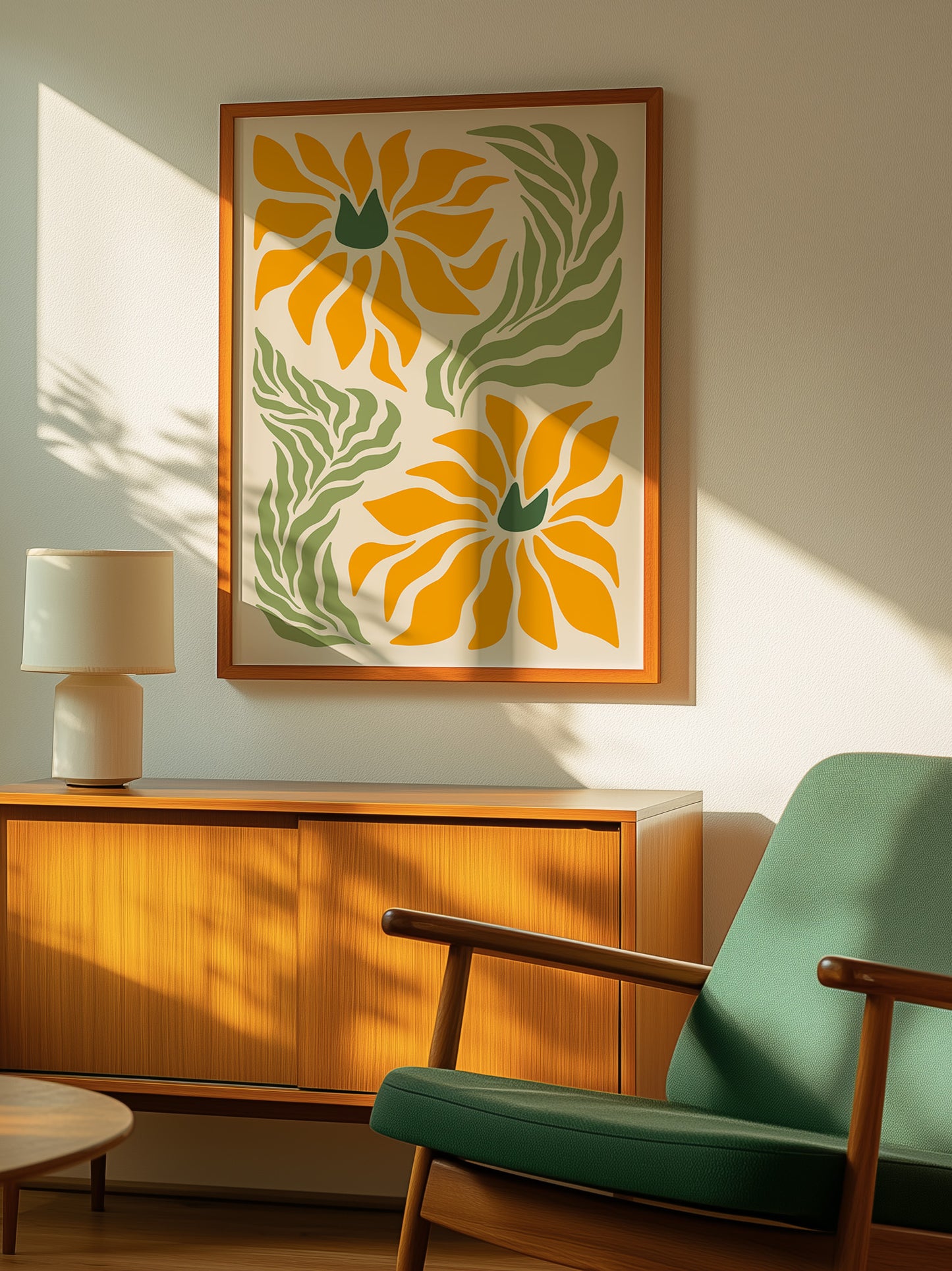 Abstract Sunflower Art Print