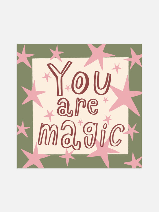 You Are Magic Nursery Print | Sage
