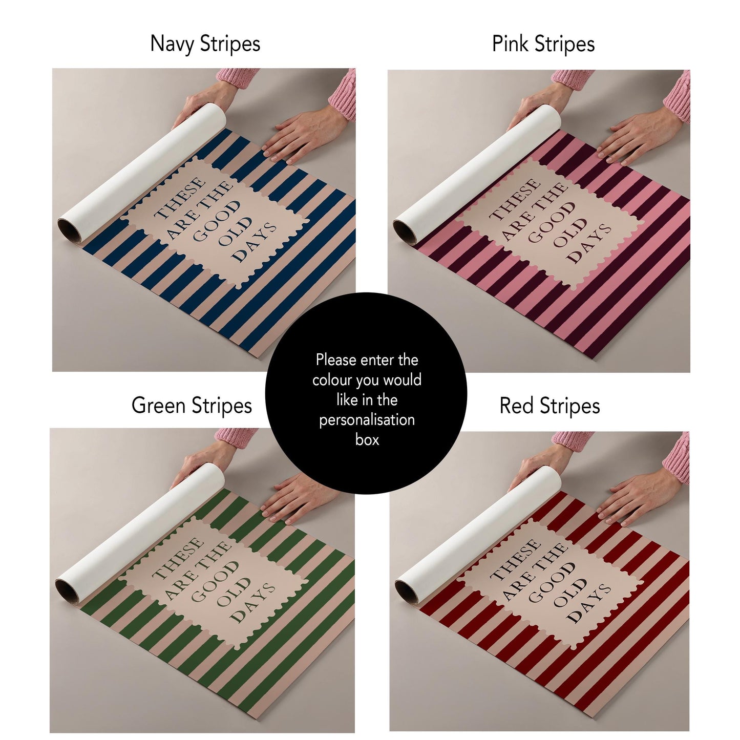 Mid Century Modern Wall Art – Retro Striped Background Print | Framed Option