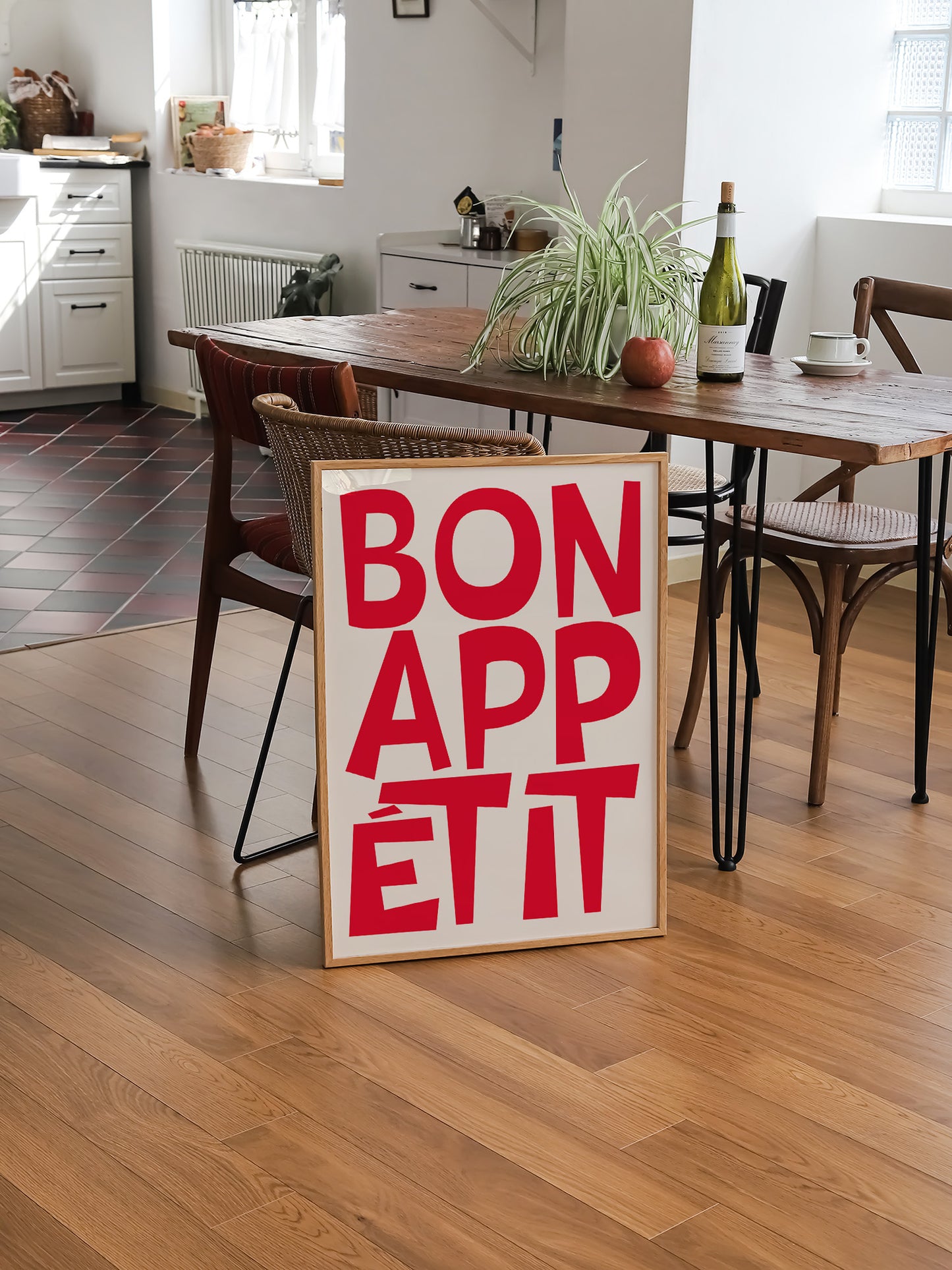 Bon Appetit Print - Black