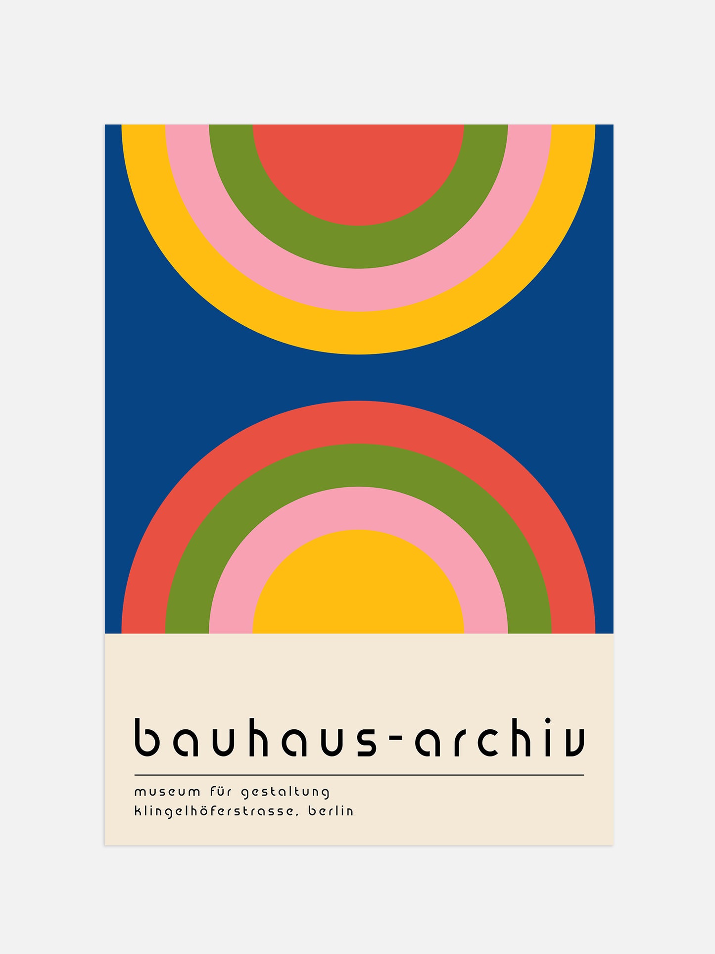 Colourful Bold Bauhaus Poster | Download