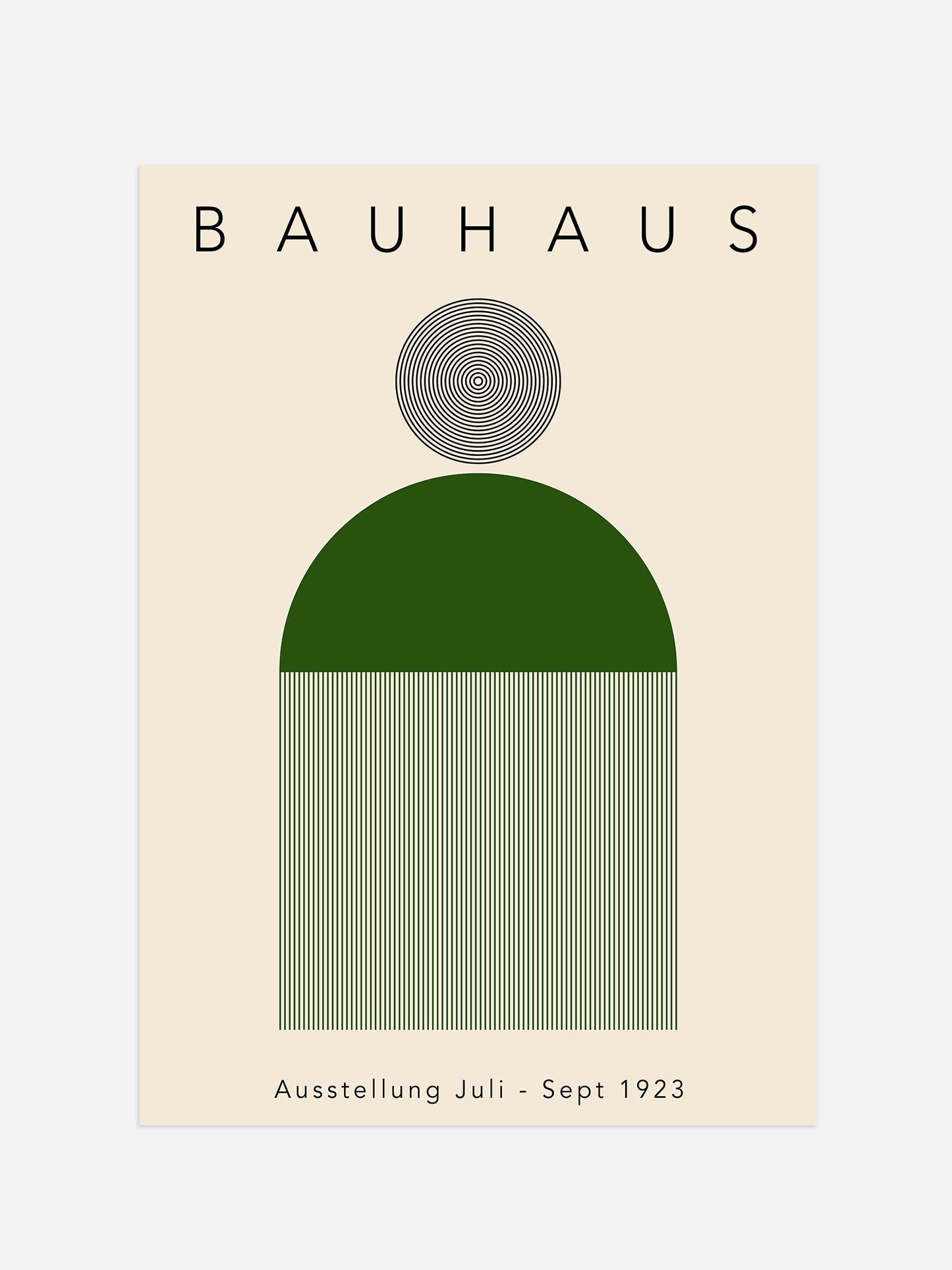 Bauhaus Green Geometric Print | Digital Download