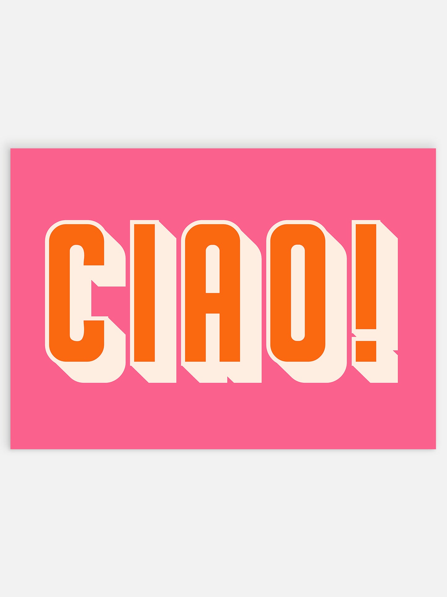 Pink Ciao Poster | Digital Download